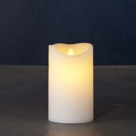 Bougie led Sara blanche H12.5cm