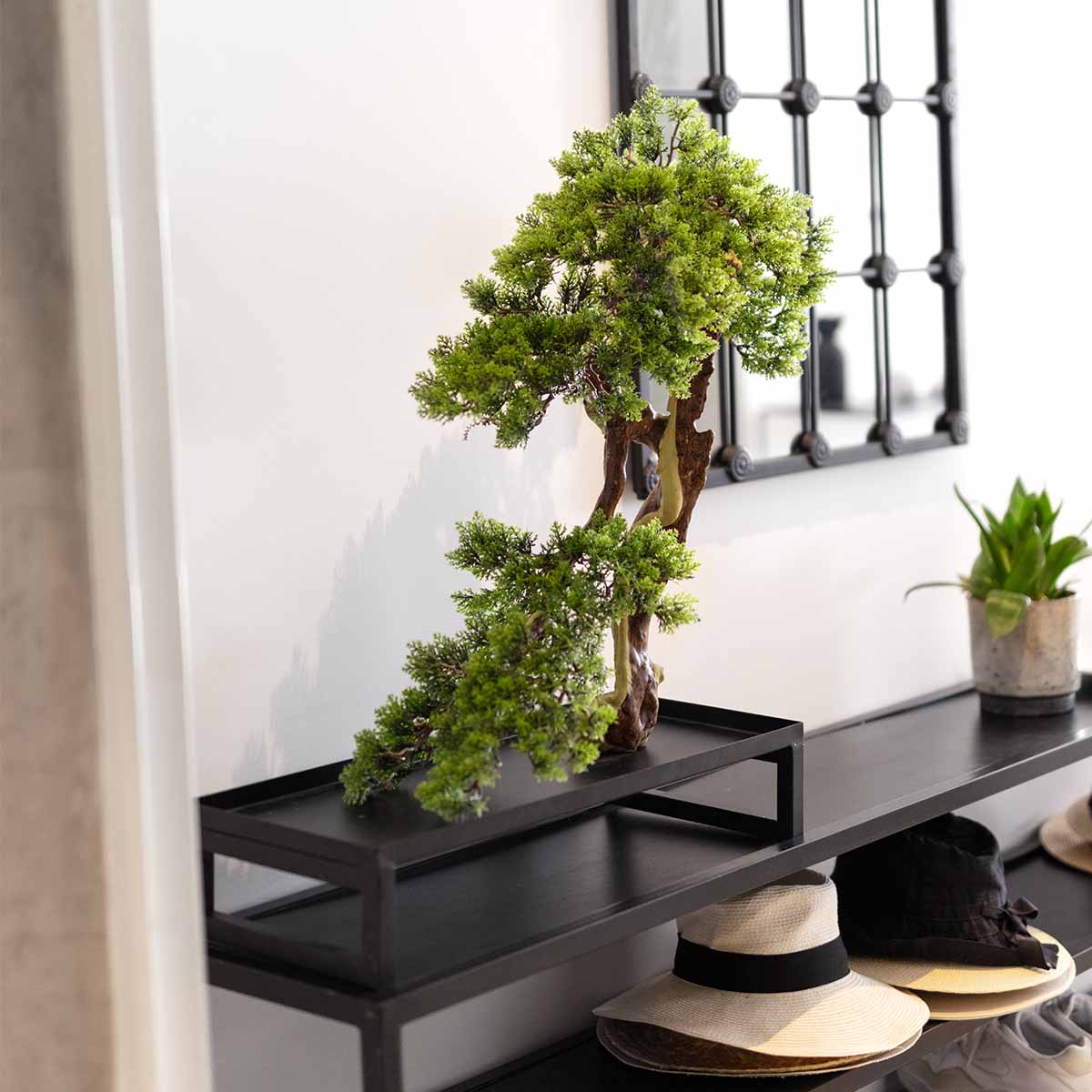 ② bol à bonsaï avec image pêcheur et branche d'arbre vintage — Plantes d' intérieur — 2ememain