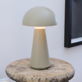 Lampe champignon grège