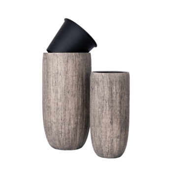 Pot élancé Wood Grey