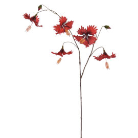 Hibiscus Hanging Red H110cm