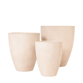 Pot conique sandy beige