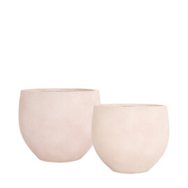 pot sphérique sandy beige