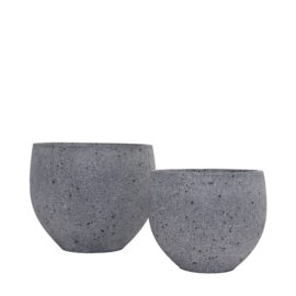 pot sphérique sandy gris anthracite