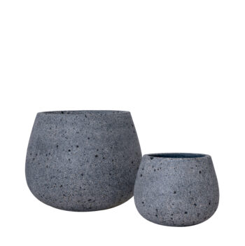 Pot rond sandy gris anthracite