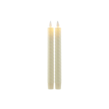 Bougies Sara Tall wave H 25cm *D2 cm crémes