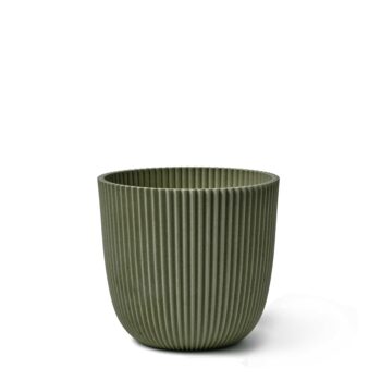 Mini pot oeuf à rainures vert