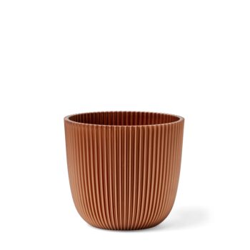 Mini pot oeuf à rainures cuivre