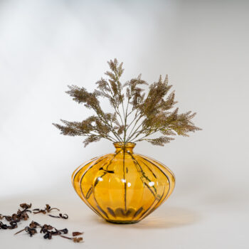 Vase Etnico miel H 28cm