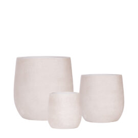 Pot high lexa antique beige finition brute