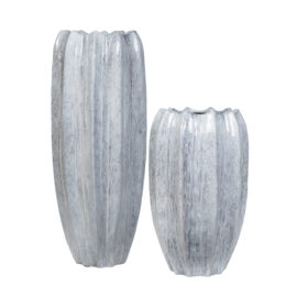Pot élégant wavy lac white