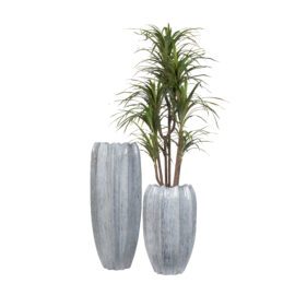 Pot élégant wavy lac white