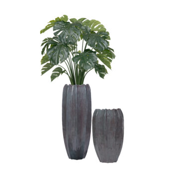 Pot élégant wavy lac green