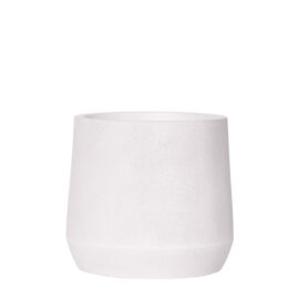 Pot Mica blanc finition brute