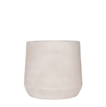 Pot Mica antique beige finition brute