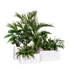 Jardinière blanche finition brute
