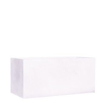 Jardinière blanche finition brute