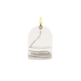 Lampe à huile rechargeable Dea Ø8 x 11 cm, transparente