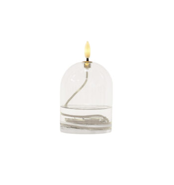 Lampe à huile rechargeable Dea Ø8 x 11 cm, transparente