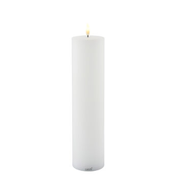 Bougie H 30cm * D7,5 cm Sille rechargeable vraie cire