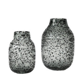 Vase noir moucheté