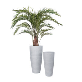 Pot élancé sandy gris