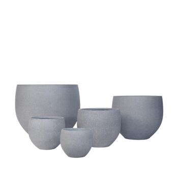Pot sphérique sandy gris