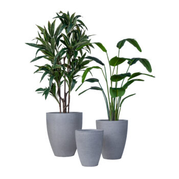 Pot conique sandy gris