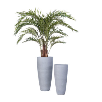 Pot élancé sandy gris