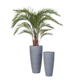 Pot élancé sandy gris