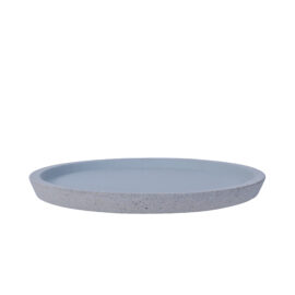 Sous-pot rond sandy gris