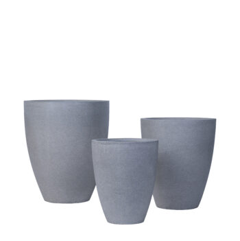 Pot conique sandy gris
