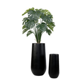 Pot palm élancé sandy noir