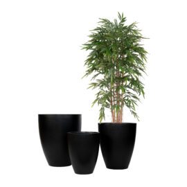 Pot conique sandy noir
