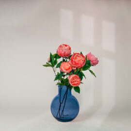 Vase Aran bleu H 31cm