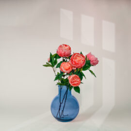 Vase Aran bleu H 31cm