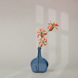 Vase Victoria bleu H 27cm