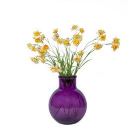 Vase Aran mauve H 31cm