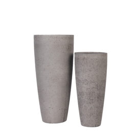 Pot élégant granite grège