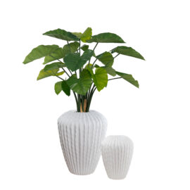 Pot High Kaktia sandy white