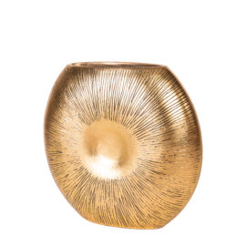 Pot Roud shiny gold H 50cm