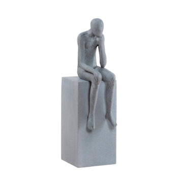 Statuette MINDEA sandy grey H 55cm