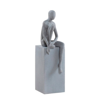 Statuette ELEVA sandy grey H 55cm