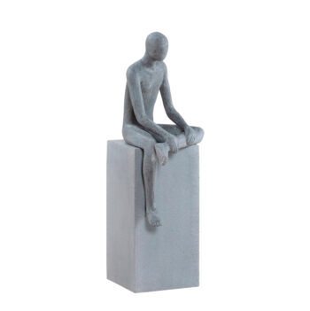 Statuette KYMA sandy grey H 55cm