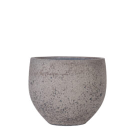 Pot sphérique granite grège
