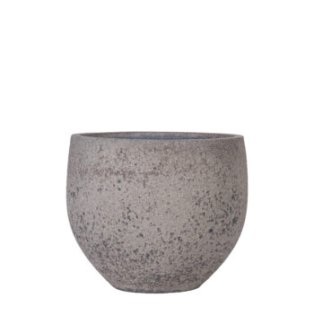 Pot sphérique granite grège