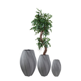 Pot Moya sandy grey