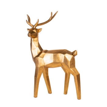 Cerf shiny gold H 117cm