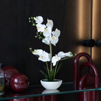 Orchidée artificielle à 3 hampes H 65cm – Image 4