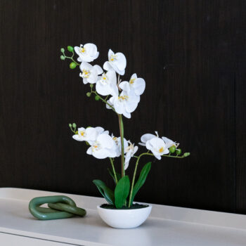 Orchidée artificielle à 3 hampes H 65cm – Image 3